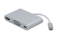 Convertisseur USB 3.1 Type C vers HDMI +VGA + CHARGE TYPE C