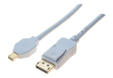 Cordon DisplayPort / mini DisplayPort 1.2 blanc - 2M