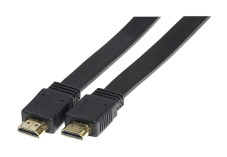 Câble HDMI HighSpeed plat noir 3,0m