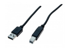 DACOMEX Sachet cordon USB 2.0 Type-A / Type-B noir - 1,8 m
