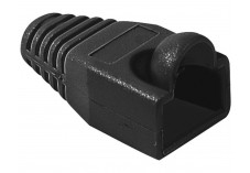 Manchon RJ45 noir snagless diamètre 6 mm (sachet de 10 pcs)
