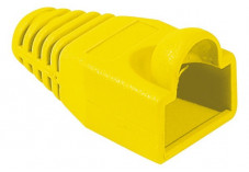 Manchon RJ45 jaune snagless diamètre 6,5 mm (sachet de 10 pcs)