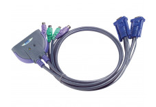 Aten CS62S Switch kvm 2 ports VGA/PS2 câbles intégrés 90cm