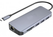 Mini Dock USB-C HDMI-VGA-LAN-3 USB-A +SD USB-C+ PD 100W