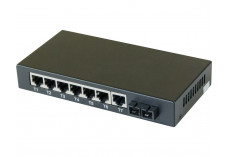 Switch 7 ports 10/100 + fibre 100FX multimode sc 2KM