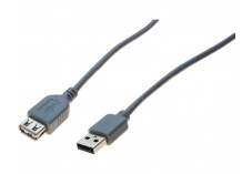 Rallonge USB 2.0 grise - 5,0 m