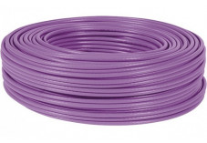 DEXLAN câble double monobrin F/UTP CAT6 violet LS0H RPC Eca - 100 m