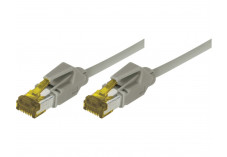 Câble RJ45 CAT 7 S/FTP a connecteurs CAT 6a - Gris - (1m)