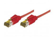 Câble RJ45 CAT 7 S/FTP a connecteurs CAT 6a - Rouge - (20m)