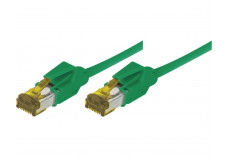 Câble RJ45 CAT 7 S/FTP a connecteurs CAT 6a - Vert - (0,5m)