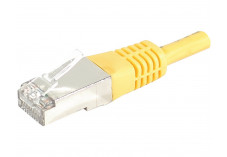 Câble RJ45 CAT6 S/FTP - Jaune - (0,15m)