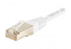 Câble RJ45 CAT6 S/FTP - Blanc -  (0,15m)