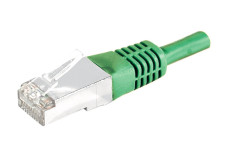 Câble RJ45 CAT6 S/FTP - Vert - (0,7m)