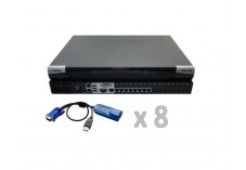 RARITAN DKX3-108 Switch KVM IP Cat5 8p. 1 local/ 1 distant + 8 modules VGA/USB