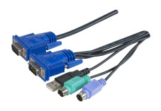 Dexlan cordon combo kvm VGA/PS2+USB - 1,8m