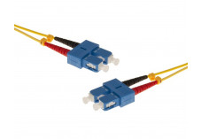 Jarretière optique duplex HD mono OS2 9/125 SC-UPC/SC-UPC jaune - 1 m
