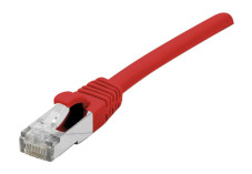 Câble RJ45 CAT6a S/FTP LSOH Snagless - Rouge - (0,3m)