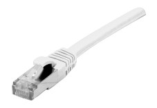 Câble RJ45 CAT6a S/FTP LSOH Snagless - Blanc - (0,15m)