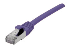 Câble RJ45 CAT6a S/FTP LSOH Snagless - Violet - (0,5m)