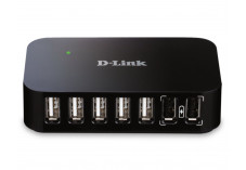 D-LINK Hub USB 2.0 5 ports + 2 ports de charge - DUB-H7