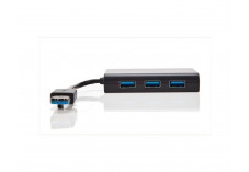 TARGUS Concentrateur USB 3.0 - 4 Ports + 1 Port Gigabit Ethernet  - Noir