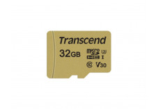 TRANSCEND Carte micro SDHC UHSI 500S Class 10 32 Go adaptateur SD inclus