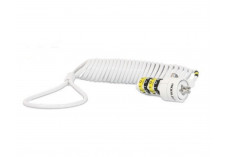 MOBILIS Câble de sécurité à code + Cordon spiralé - 1.8 m - Blanc 