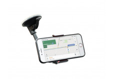 MOBILIS Support à ventouse pour voiture avec clip smartphone - Noir