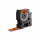 DYMO Rhino Etiquette industrielle vinyle 19 mm x 5,5 m noir/orange