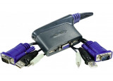 Aten CS62US Mini KVM  2 UC VGA/USB + Audio câbles intégrés