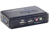 Pocket KVM  2 ports USB + AUDIO auto alimenté câble inclus