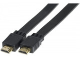 Câble HDMI HighSpeed plat noir 2,0m