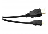 Câble Micro HDMI vers HDMI HighSpeed Ethernet HQ 3m