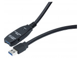 Cordon de rallonge USB-A 3.0 de 20 mètres avec amplification électronique