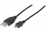 Cordon eco USB 2.0 A / MICRO B noir - 0,5 m