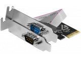 Carte PCI-Express 1X - 2 ports série RS232 Low Profile
