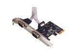 CARTE PCI EXPRESS 2 PORT SERIE DB9 avec kit Low profile
