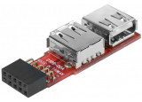 Adaptateur 2 ports USB 2.0 internes sur carte mère