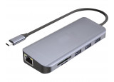 Mini Dock USB-C HDMI-VGA-LAN-3 USB-A +SD USB-C+ PD 100W