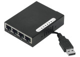 DEXLAN Switch 5 ports 10/100 Alimentation par cordon USB + Fixation Magnétique