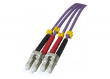 Jarretière optique duplex multimode OM3 50/125 LC-UPC/LC-UPC violet - 20 m