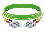 Jarretière optique duplex HD multi OM5 50/125 SC-UPC/SC-UPC vert - 1 m