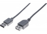 Rallonge éco USB 2.0 A / A grise - 1,0 m