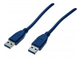 Cordon USB 3.0 type A / A bleu - 2,0 m