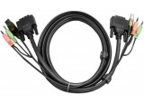 Aten 2L-7D02UI cordon KVM DVI-I/USB/audio - 1,80M