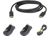 ATEN 2L-7D03UDPX4 CABLE KVM DisplayPort USB audio - 3 m