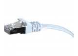 Câble RJ45 plat Catégorie 6 U/FTP blindé - Blanc - 2m