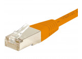 Câble RJ45 CAT6 S/FTP - Orange - (0,7m)