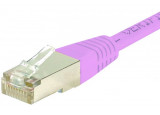 Câble RJ45 CAT6 S/FTP - Rose - (0,7m)