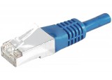 Câble RJ45 CAT6 S/FTP - Bleu -  (0,15m)